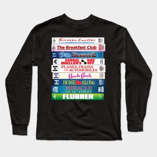 John Hughes Cassete Movie  Retro Long Sleeve T-Shirt